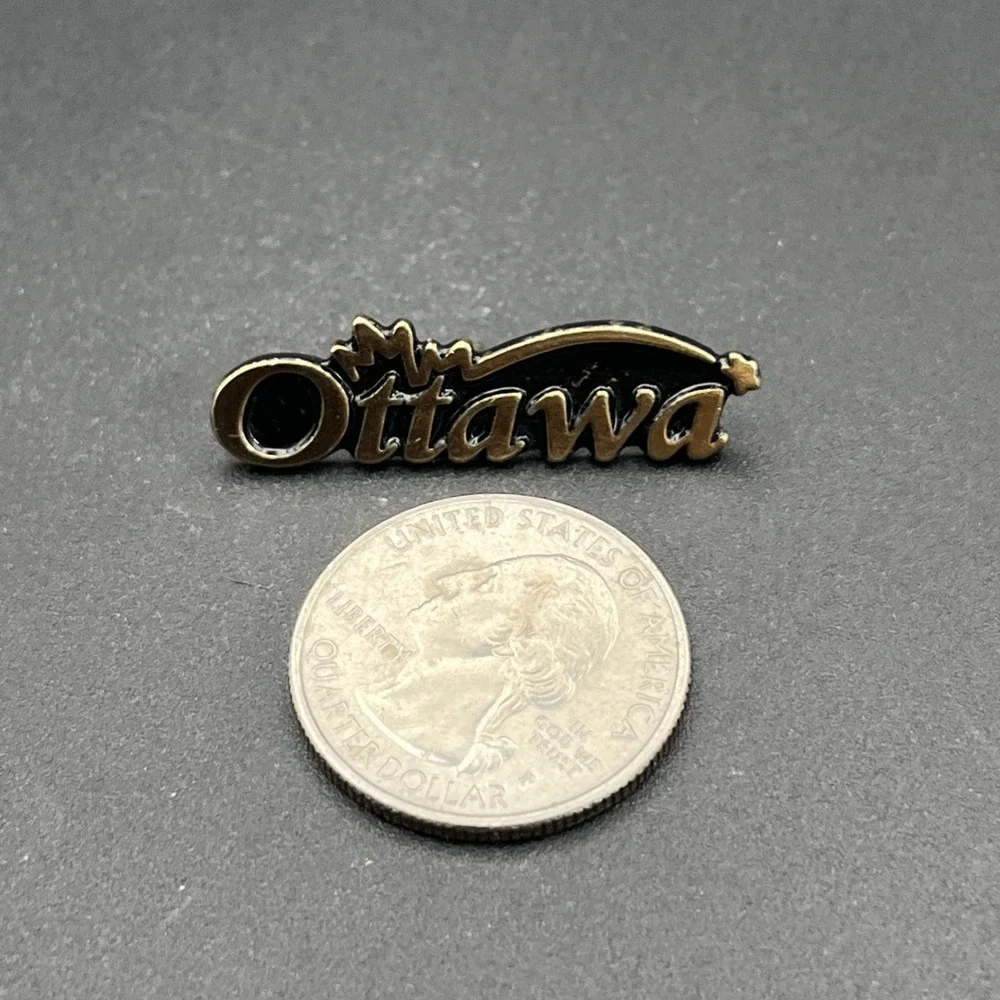 Ottawa Canada Gold Tone Lapel Hat Pin